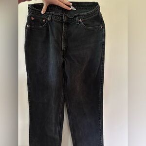 Levi's 512 Vintage Black Straight Leg Jeans